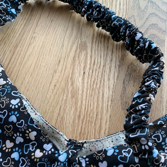 Handcrafted Dog Paw Print Hobo bag - Picture 6 of 8